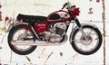 Suzuki T500 1968 Aged Vintage A4 Photo Print