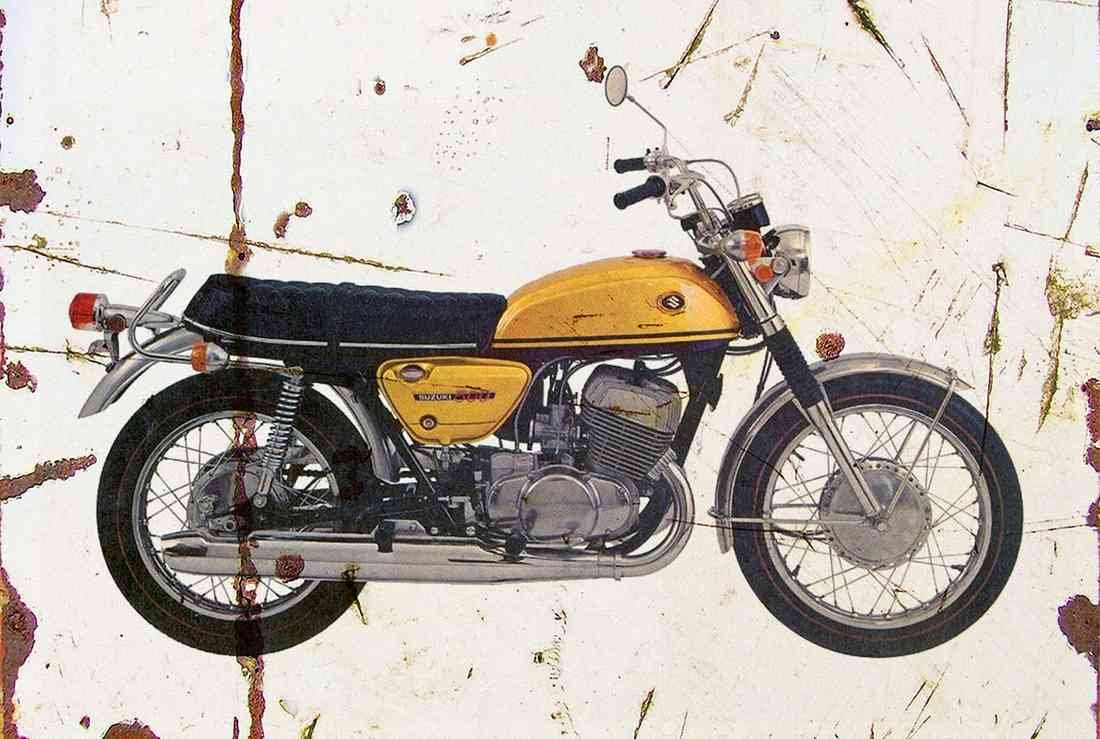 Suzuki T500 Titan 1970 A4 Photo Print 2