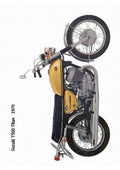 Suzuki T500 Titan 1970 A4 Photo Print