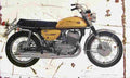 Suzuki T500 Titan 1970 Aged Vintage A4 Photo Print