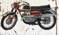 Suzuki TC250 1968 Aged Vintage A4 Photo Print