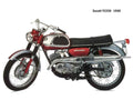 Suzuki TC250 1968 motorbike A4 Photo Print