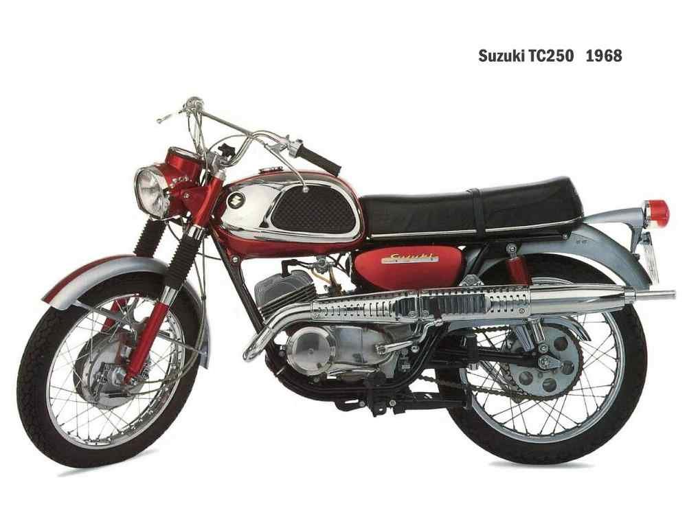Suzuki TC250 1968 motorbike A4 Photo Print