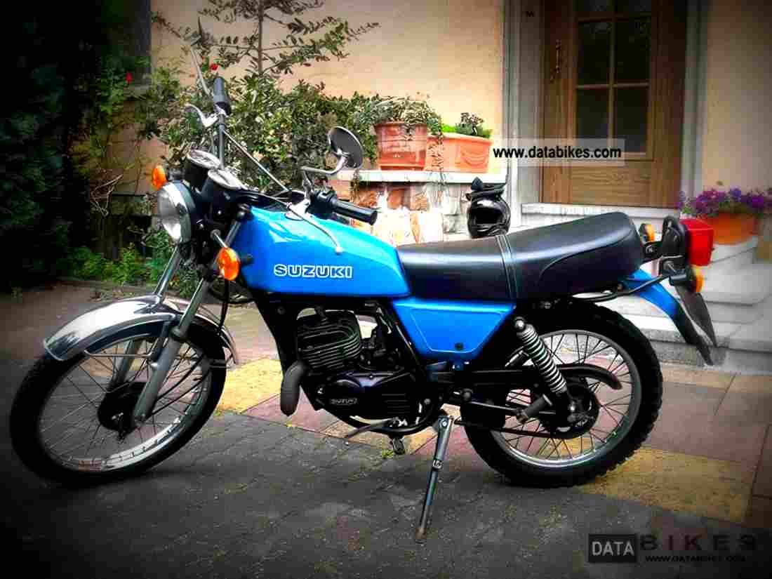 Suzuki TS 125 ER 1980 4 motorbike A4 Photo Print
