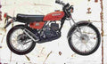Suzuki TS125 1971 Aged Vintage A4 Photo Print