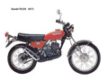 Suzuki TS125 1971 motorbike A4 Photo Print