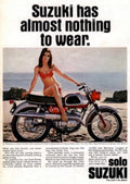Suzuki Ts125 Beach 1970s Vintage Retro Advert