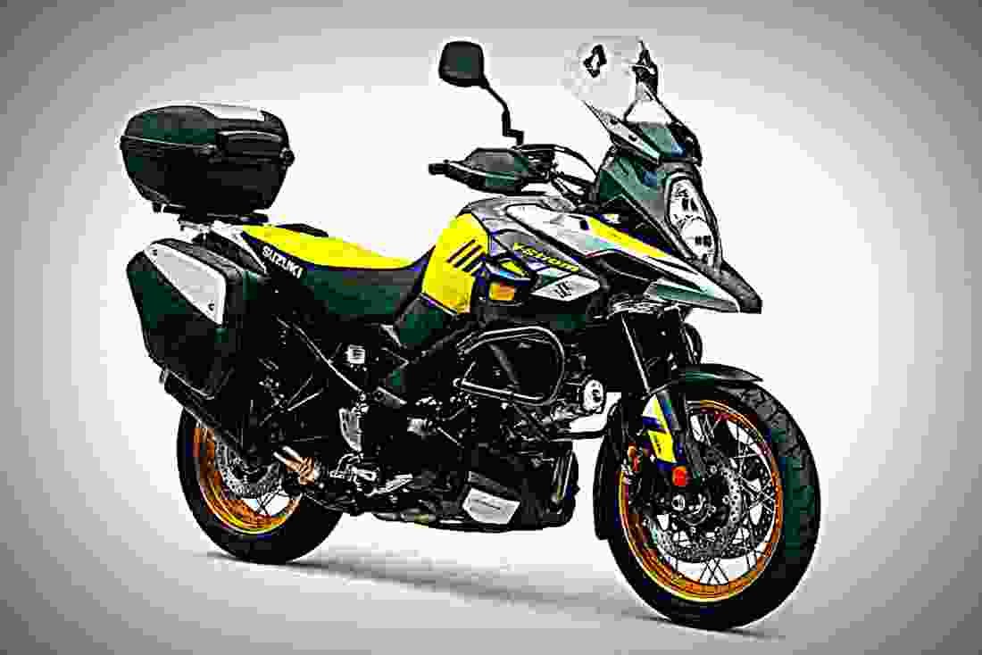 Suzuki V Strom 1000 2017 3 motorbike A4 Photo Print