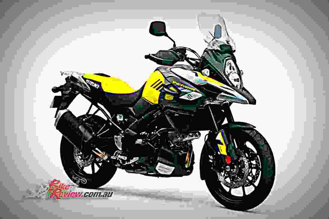 Suzuki V Strom 1000 2017 4 motorbike A4 Photo Print