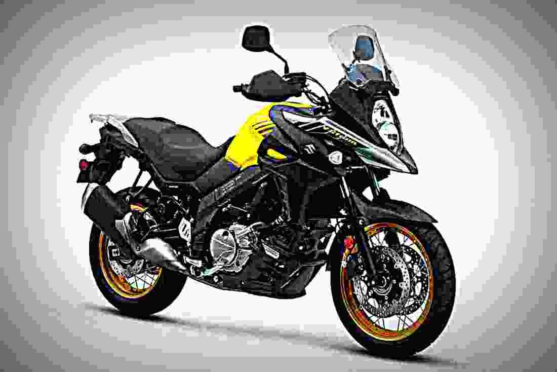 Suzuki V Strom 650 2018 1 motorbike A4 Photo Print