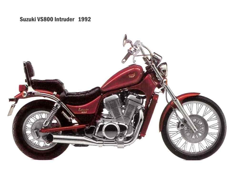 Suzuki VS800 Intruder 1992 motorbike A4 Photo Print