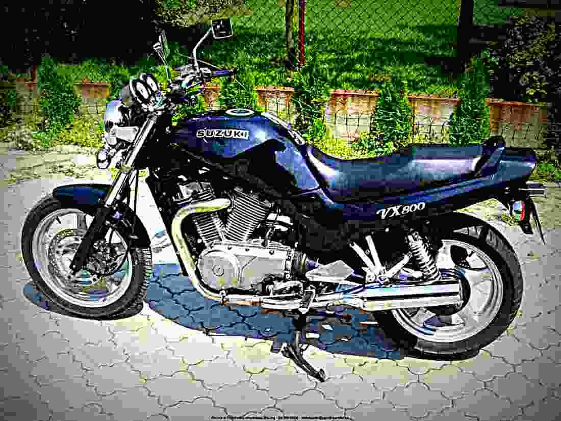 Suzuki VX 800 (reduced effect) 1990 6 motorbike A4 Photo Print