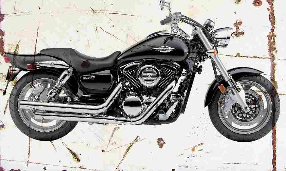Suzuki VZ1600 Marauder 2004 Aged Vintage A4 Photo Print