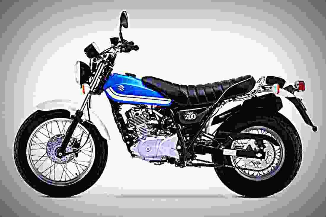 Suzuki VanVan 200 2017 4 motorbike A4 Photo Print