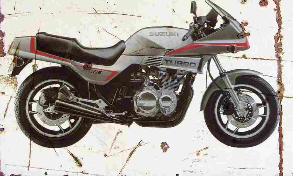 Suzuki XN85Turbo 1984 Aged Vintage A4 Photo Print