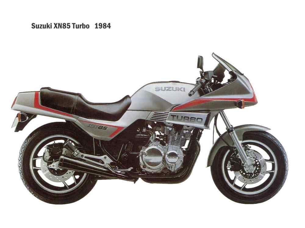 Suzuki XN85Turbo 1984 motorbike A4 Photo Print