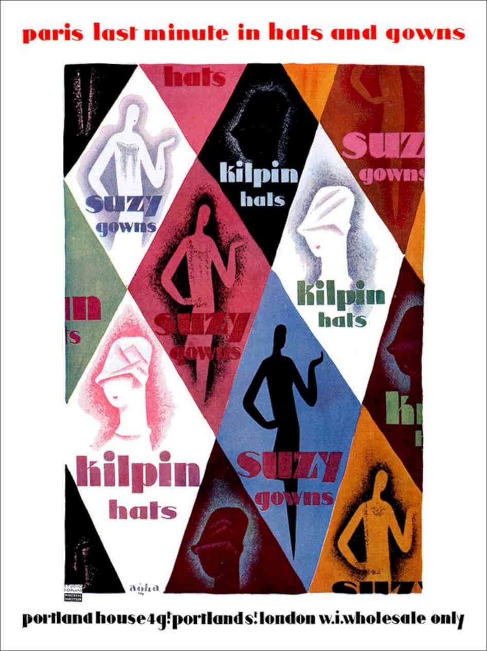 Suzy Kilpin Art Deco Fashion Advert 1920s 2 Vintage Retro Advert Poster A4 Phot