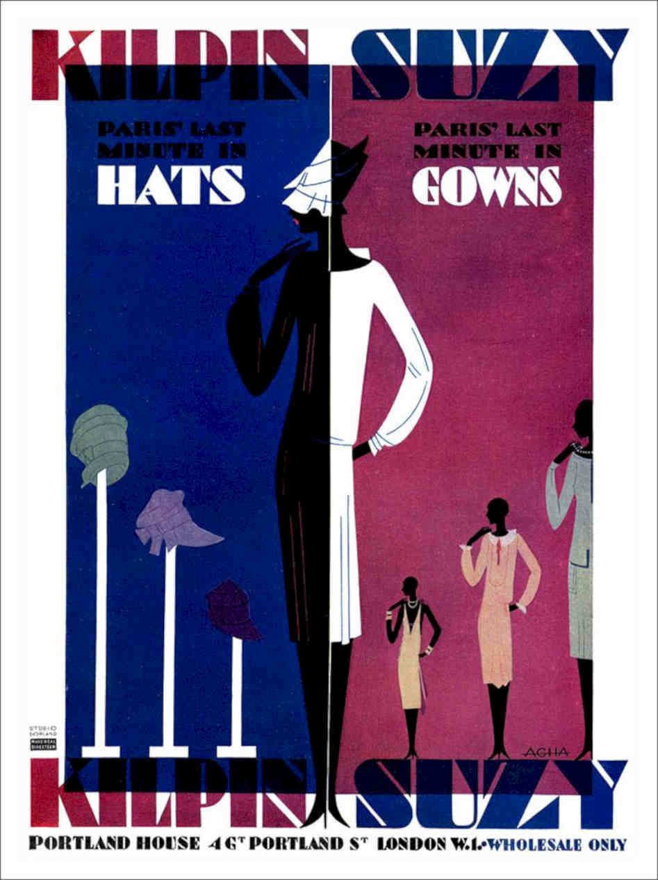 Suzy Kilpin Art Deco Fashion Advert 1920s Vintage Retro Advert Poster A4 Photo 