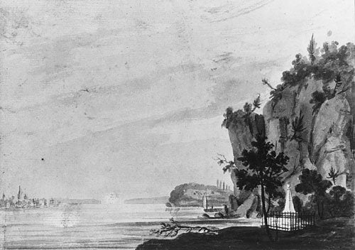 Svinin Pavel Petrovich The Monument To Alexander Hamilton At Weehawken A4 Photo Print
