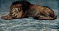 Swan John Macallan 1910 Pastel Study of a Lion A4 Photo Print