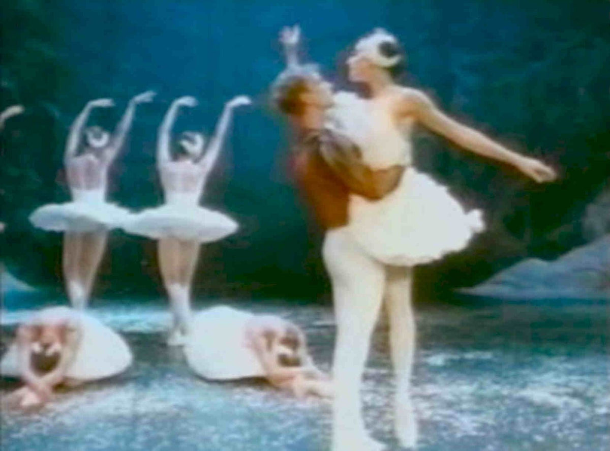 Swan Lake Dancers Vintage Retro Advert Poster A4 Photo Print
