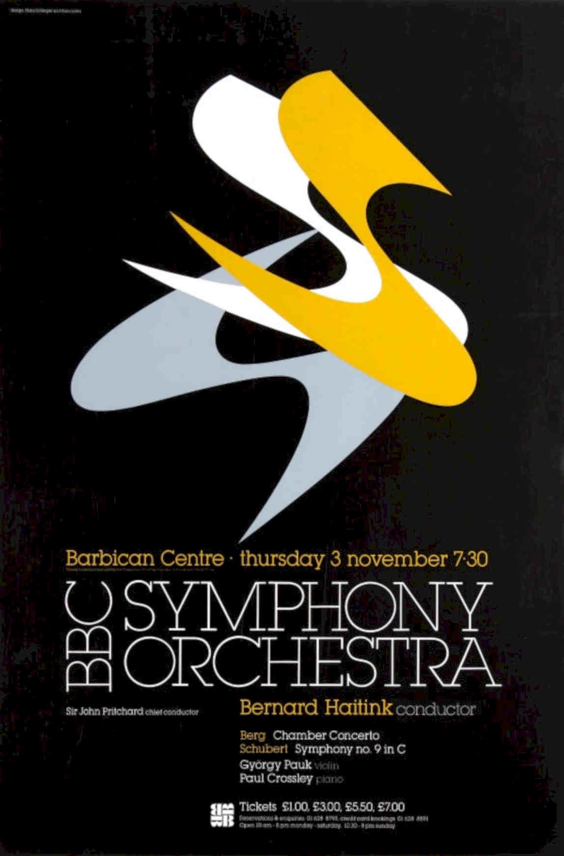 Swan Orchestra Barbican Vintage Retro Advert Poster A4 Photo Print