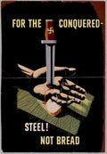 Swastika Sword Bread American World War II Advert Poster