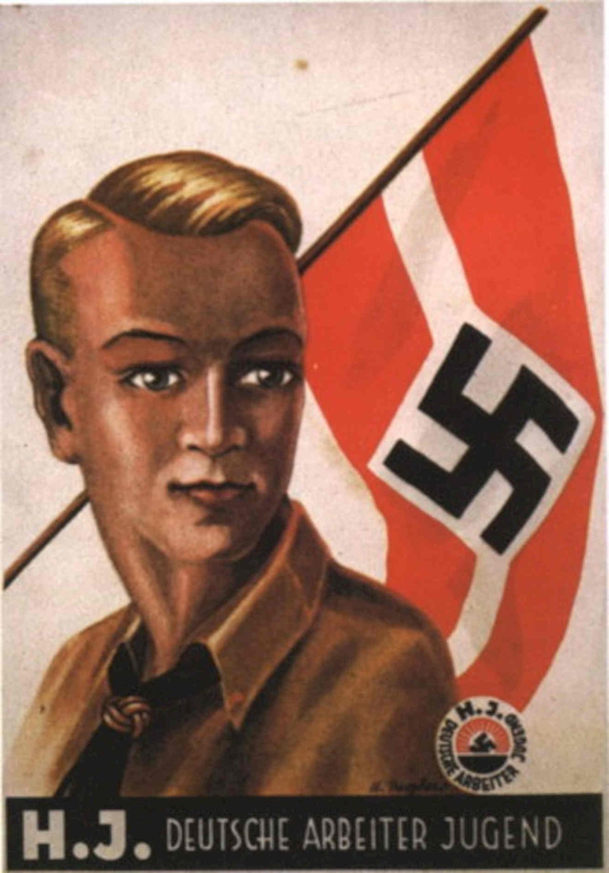 Swastika Youth Flag 1940s Vintage Retro Advert Poster