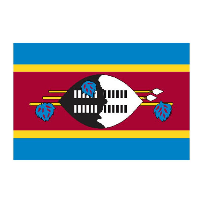 Swaziland Flag N1792 A4 Photo Print