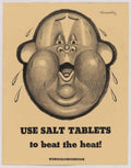 Sweating Monkey Heat American World War II Advert Poster
