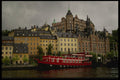Sweden 201023 Floating Restaurant Docked Near Stockholm's Old Town A4 Photo Print