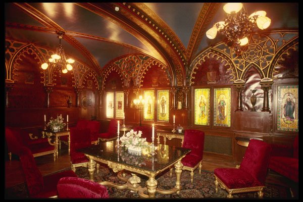 Sweden 201038 Exquisite Red Room, Bern's Restaurant, Stockholm A4 Photo Print