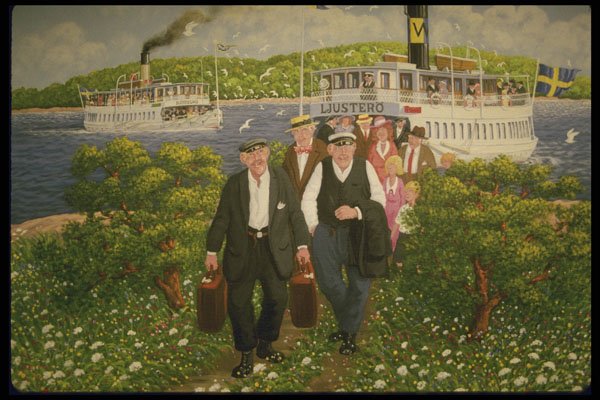Sweden 201040 Swedish Genre Painting A4 Photo Print