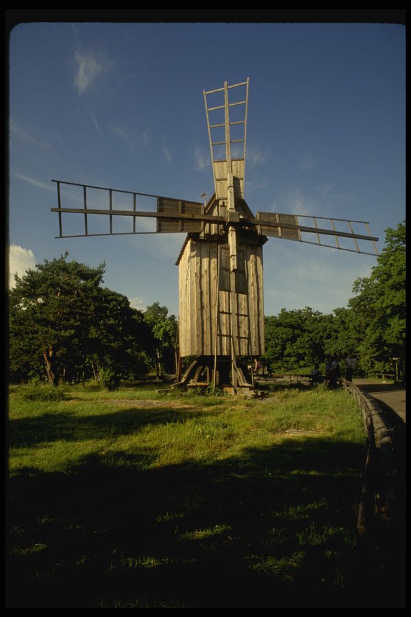 Sweden 201053 Oland style Windmill, Skansen Museum, Stockholm A4 Photo Print