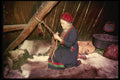 Sweden 201061 Lapp Woman Demonstrates Native Weaving Crafts, Skansen A4 Photo Print