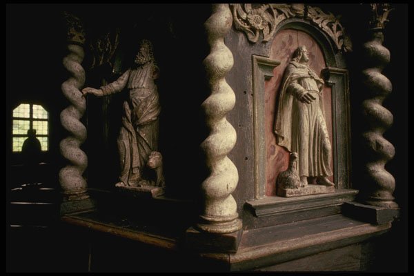 Sweden 201064 Seglora Church Pulpit Decoration, Skansen Museum A4 Photo Print