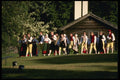 Sweden 201066 Skansen Folk Dancers And Orchestra Parade To Performance A4 Photo Print