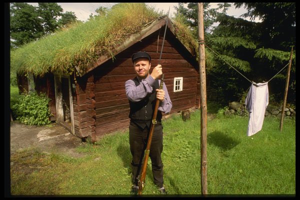 Sweden 201070 19th Century Swedish Soldier farmer, Skansen Museum A4 Photo Print