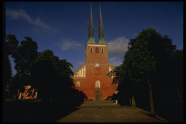Sweden 201086 Twin Spired Vaxjo Cathedral, Smaland A4 Photo Print