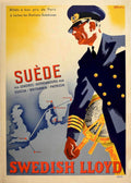 Sweden Ship Tickets Vintage Retro Advert Poster A4 Photo Print
