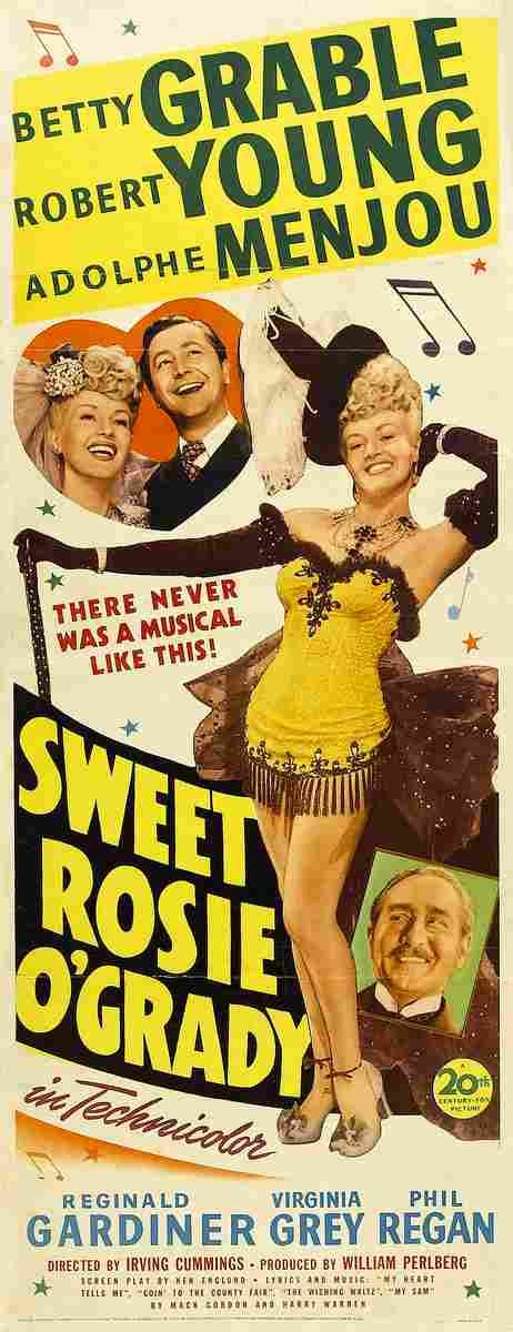  Sweet Rosie OGrady 1943 02 film star poster A4 Photo Print