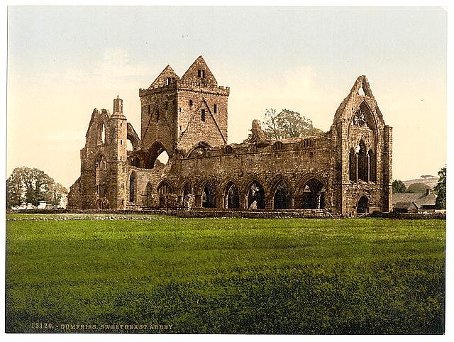 Sweetheart Abbey Dumfries Vintage A4 Photo Print