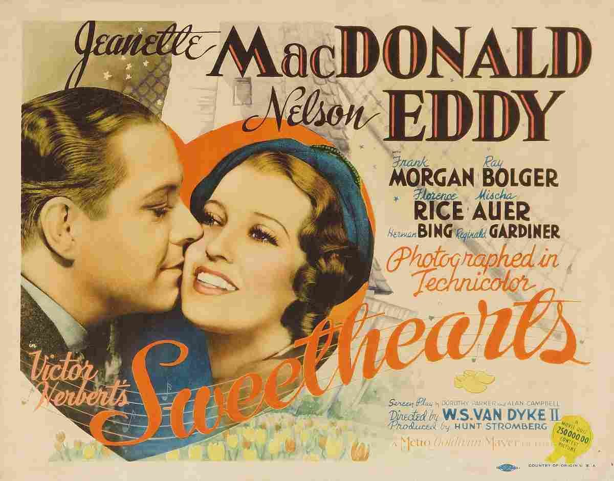  Sweethearts 1938 04 film star poster A4 Photo Print