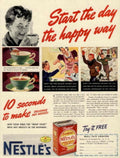 Sweetmilk Cocoa Families 1930s Vintage Retro Advert Poster