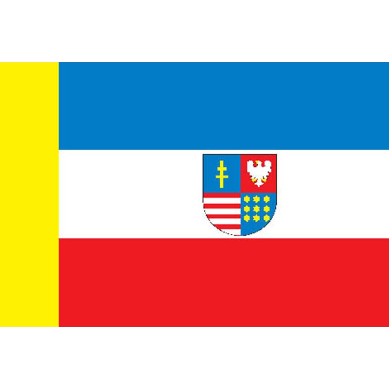 Swietokrzyskie Prov Flag N3627 A4 Photo Print