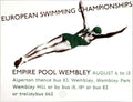 Swimming Championships 1930s Vintage Retro Advert Poster A4 Photo Print