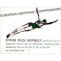 Swimming Championships 1938 Vintage Retro Advert Poster A4 Photo Print