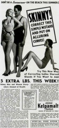 Swimsuit Curves Skinny 1930s Vintage Retro Advert Poster