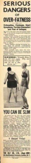 Swimsuit Women Danger 1930s Vintage Retro Advert Poster