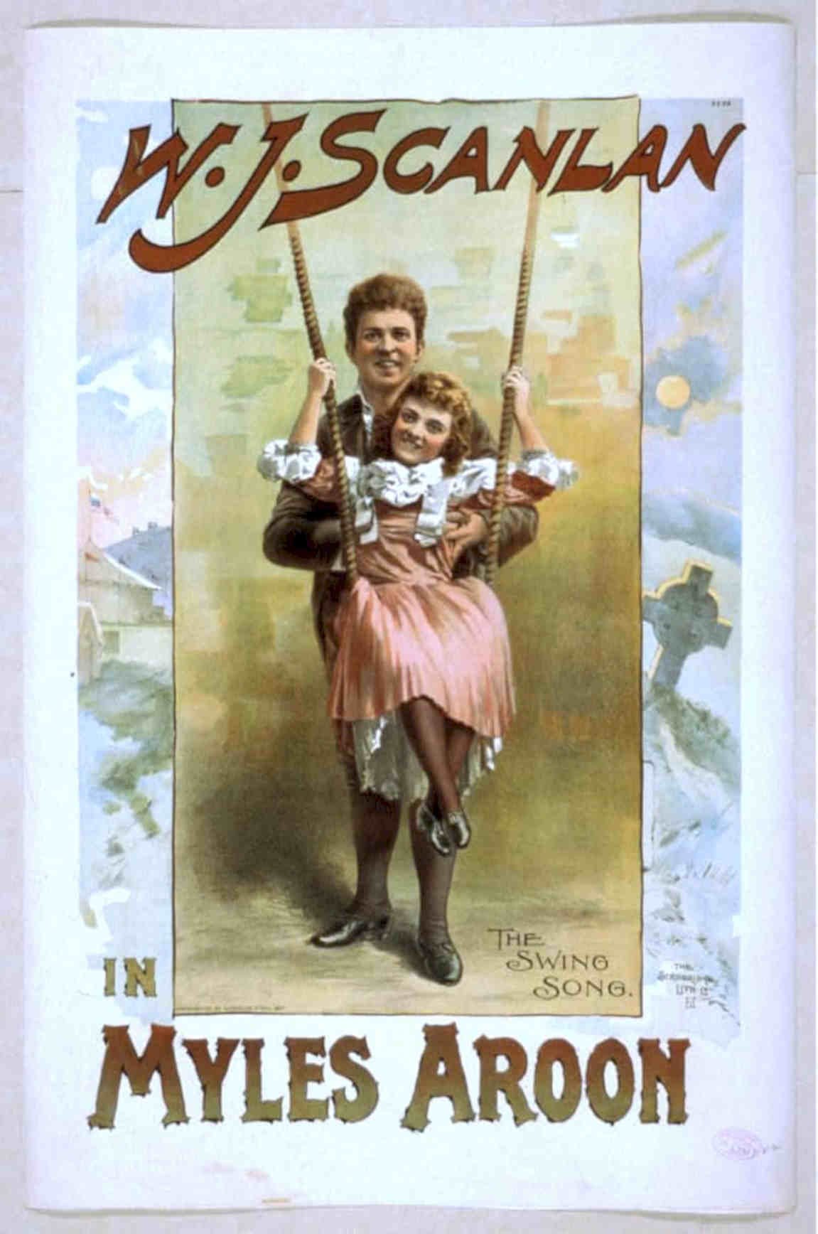 Swing Song Women Vintage Retro Advert Poster A4 Photo Print